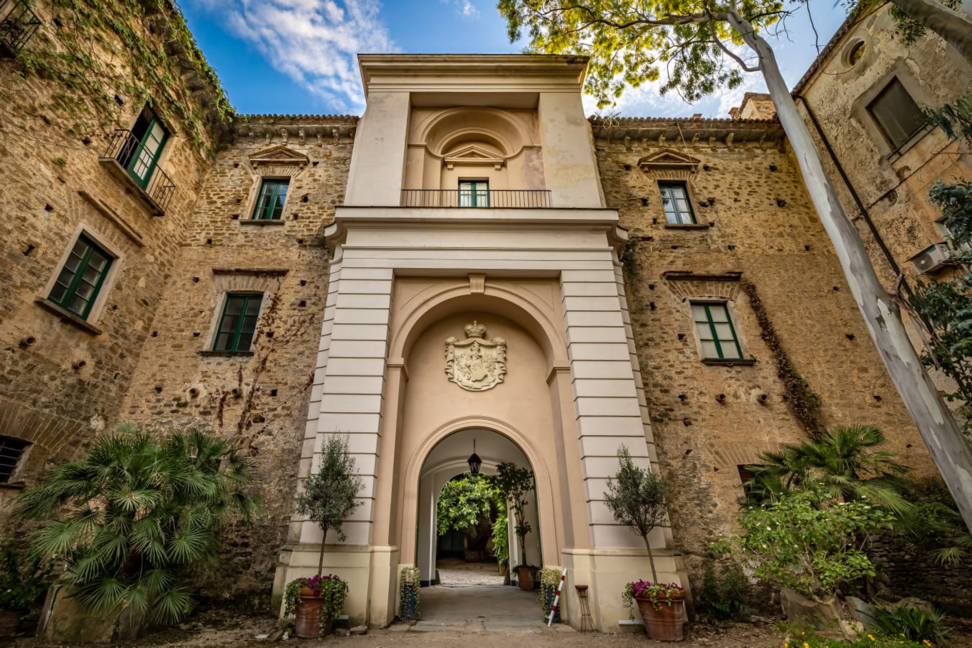 Entrance at Palazzo Datu Wellness – Tuscany, Italy